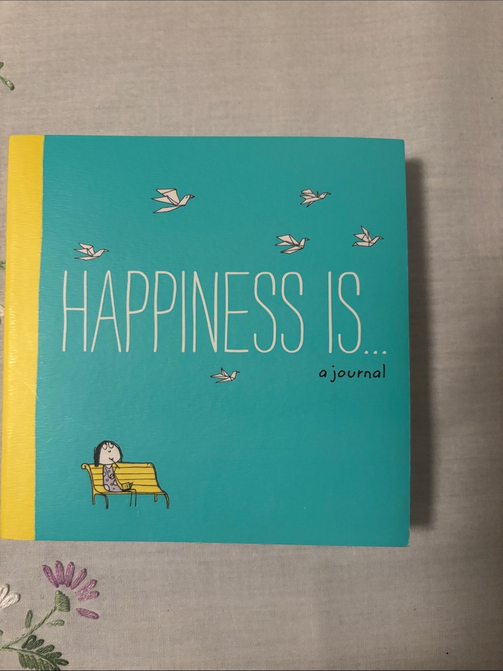 Happiness Is... Teal and Yellow Journal